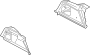 Image of Interior Quarter Panel Trim Panel (Upper, Lower) image for your 2009 Porsche Boxster   