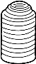 View Suspension Strut Bellows Full-Sized Product Image 1 of 5