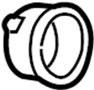 View Headlight Switch Bezel. Instrument Panel Bezel. Trim Brown/natural.  Full-Sized Product Image 1 of 4