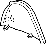 Image of Deflector panel. SIDE SECTION, DRAFT. Included with: Deflector. image for your 2011 Porsche Boxster   