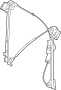 Image of Window Regulator.  Includes Window Motor. image for your 2002 Porsche 911 Targa Targa
