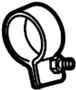 View Center pipe Clamp. Clip. Exhaust Muffler Clamp.  Full-Sized Product Image 1 of 2