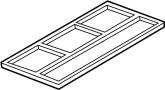 99157385100 Gasket. Evaporator. Case. AC and heater Assembly. Air Conditioning (A/C) Core Seal. HVAC Unit. Sealing Frame.