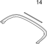 Image of Convertible Top Retainer (Rear) image for your 2024 Porsche 718 Boxster  Base Convertible 