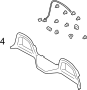 Image of Roll Bar Trim Panel Hardware Kit (Front) image for your 2016 Porsche Cayman  S Hatchback 