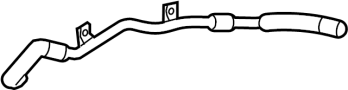 Image of Engine Coolant Overflow Hose image for your 2014 Porsche Cayman   