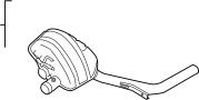 Image of AS Muffler. Muffler w/tpipe. (Rear) image for your 2014 Porsche Panamera   