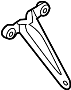 Image of Catalytic Converter Bracket. Support, Exhaust. (Lower). Bracket used to Support. image for your 2012 Porsche Panamera  Turbo S Hatchback 