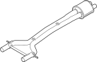 Image of Exhaust Pipe (Front) image for your 2018 Porsche 718 Cayman