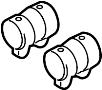 View Clamp. Exhaust. Muffler. Pipe. (Front) Full-Sized Product Image