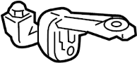 Image of Exhaust System Hanger Bracket (Rear) image for your 2015 Porsche Panamera  Turbo Hatchback 
