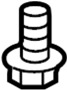 Image of Bolt. Mount. Suspension. Crossmember. (Front, Lower). A threaded rod with a. image for your 2013 Porsche 911