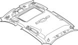 Image of Headliner image for your 2019 Porsche 911 3.0L 6 cylinder A/T AWD Targa 4 Targa 