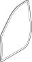 Image of Weatherstrip. (Front, Lower). Rubber seal around the. image for your 2012 Porsche Panamera  Turbo Hatchback 