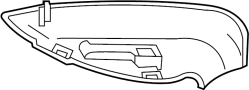 Image of Door Mirror Cover (Lower) image for your 2011 Porsche Panamera  Turbo Hatchback 