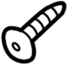 Image of Door Glass Sunshade Screw image for your Porsche