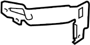 Image of Body C-Pillar Trim Panel Bracket (Upper) image for your 2008 Porsche Cayenne   
