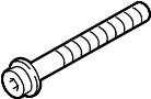 Bolt. Mount. (Upper). A threaded rod with a.