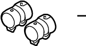View Clamp. Exhaust. Muffler. Pipe. (Front) Full-Sized Product Image