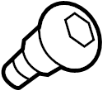 View Vapor Canister Purge Valve Assembly Screw Full-Sized Product Image