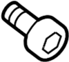 View Seat Belt Guide Screw Full-Sized Product Image