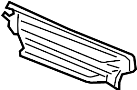 Image of Bumper Cover Spacer Panel (Lower) image for your 2023 Porsche Cayenne   