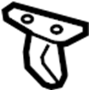 View Exhaust System Hanger Bracket (Rear) Full-Sized Product Image 1 of 2