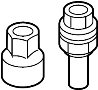 View Wheel. Bolt. Lock. Lug. Set, ScrewS.  Full-Sized Product Image