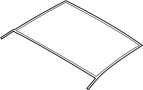 View Sunroof Seal (Lower) Full-Sized Product Image 1 of 2