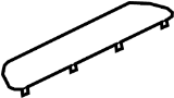 Image of Door Trim Sill Plate Insert (Rear, Lower) image for your 2023 Porsche 911   