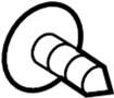 View Screw. Support. Bolt. (Upper, Lower) Full-Sized Product Image