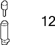 View Headlight Washer Nozzle Full-Sized Product Image 1 of 2