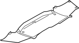 Image of Floor Pan Splash Shield (Rear) image for your 2020 Porsche 718 Cayman  Base Hatchback 