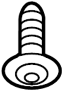 View Screw. Support. Bolt. Cover. (Rear) Full-Sized Product Image