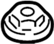 View Engine Crankshaft Main Bearing Cap Nut. HexAGON Nut. Support bar Nut. Suspension Strut Tower Nut.  Full-Sized Product Image 1 of 3