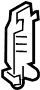Image of COVER, BATTERY. Lock cover. Included with: Battery. image for your Porsche