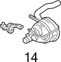 View Exhaust System Hanger Bracket (Right, Rear, Upper, Lower) Full-Sized Product Image 1 of 8