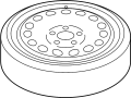 Image of Spare Tire image for your 1970 Porsche