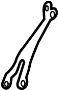 95B253047 Catalytic Converter Brace. Exhaust System Hanger Bracket. Support. (Front)