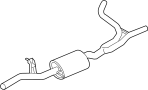 Image of Exhaust Muffler (Front) image for your 2020 Porsche 911