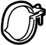 View Catalytic cnvrtr Clamp. Catalytic Converter Clamp. Exhaust Clamp. Z Clip.  Full-Sized Product Image 1 of 2