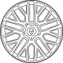 Image of Alloy wheel Titanium. image for your 2022 Porsche Macan  GTS Sport Utility 