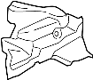 Image of Engine Mount Heat Shield (Rear) image for your 2014 Porsche Panamera   
