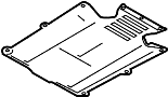 Image of Floor Pan Splash Shield (Rear) image for your 2020 Porsche 718 Cayman  Base Hatchback 