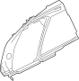 View Interior Quarter Panel Trim Panel (Rear, Lower) Full-Sized Product Image 1 of 2