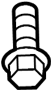 View Cruise Control Distance Sensor Bolt Full-Sized Product Image 1 of 4