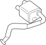 Image of Exhaust Muffler (Rear) image for your 2007 Porsche Boxster   