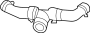 View Coolant hose. Outlet hose.  Full-Sized Product Image 1 of 2