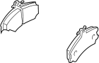 Image of Disc Brake Pad Set (Front) image for your 2023 Land Rover Range Rover Evoque   