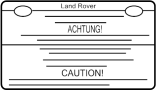Image of A/C System Information Label image for your 2010 Land Rover Range Rover Sport   